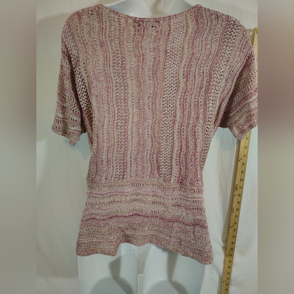 Elegant Women's Knit Sweater in Pink Medium - Picture 2 of 3